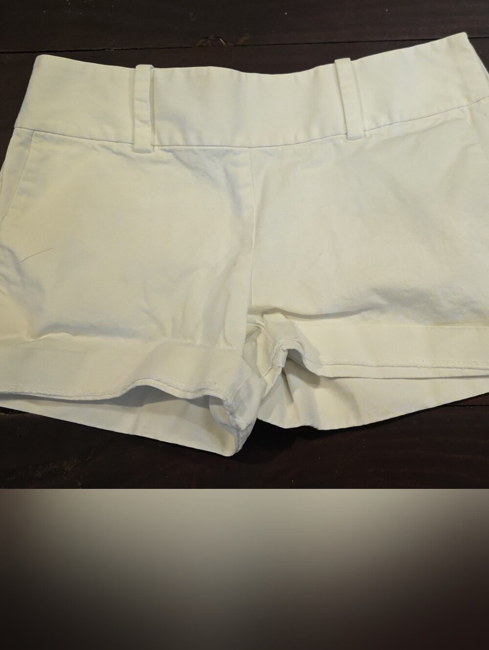 Ann Taylor white Cotton Blend Shorts